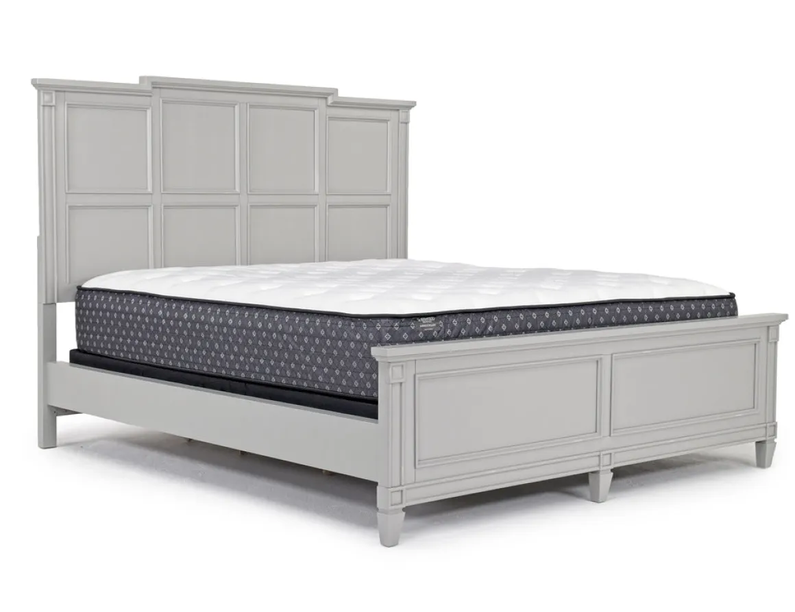Willowbrook Panel Bed In Pebble, Queen