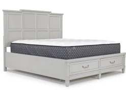 Willowbrook Panel Bed In Pebble, Queen