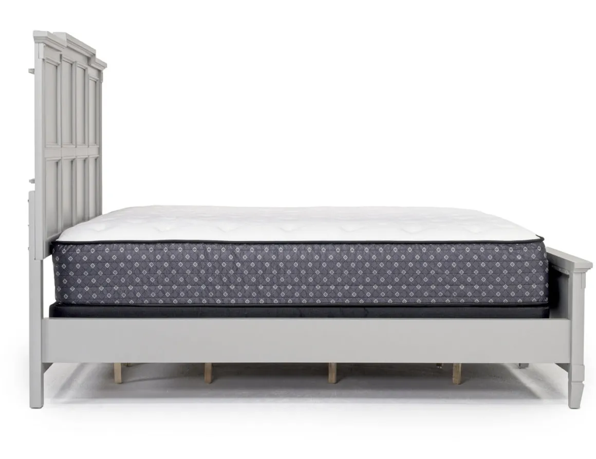 Willowbrook Panel Bed In Pebble, Queen