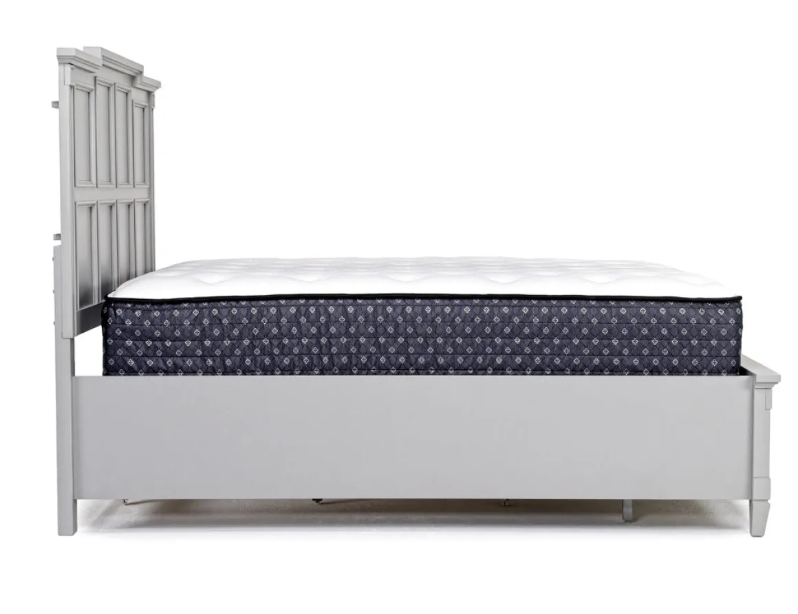 Willowbrook Panel Bed In Pebble, Queen