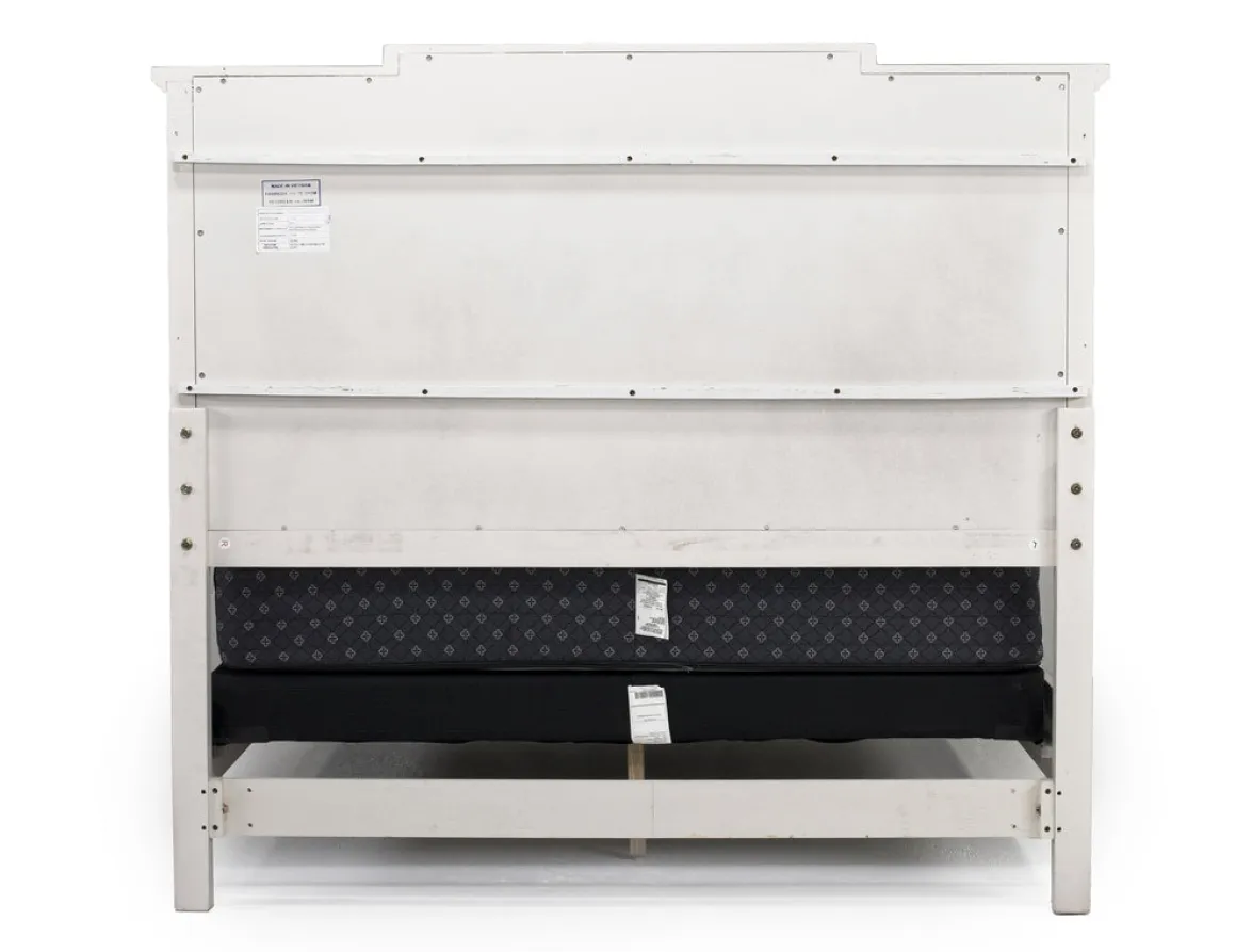 Willowbrook Panel Bed In Pebble, Queen