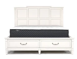 Willowbrook Panel Bed In Pebble, Queen