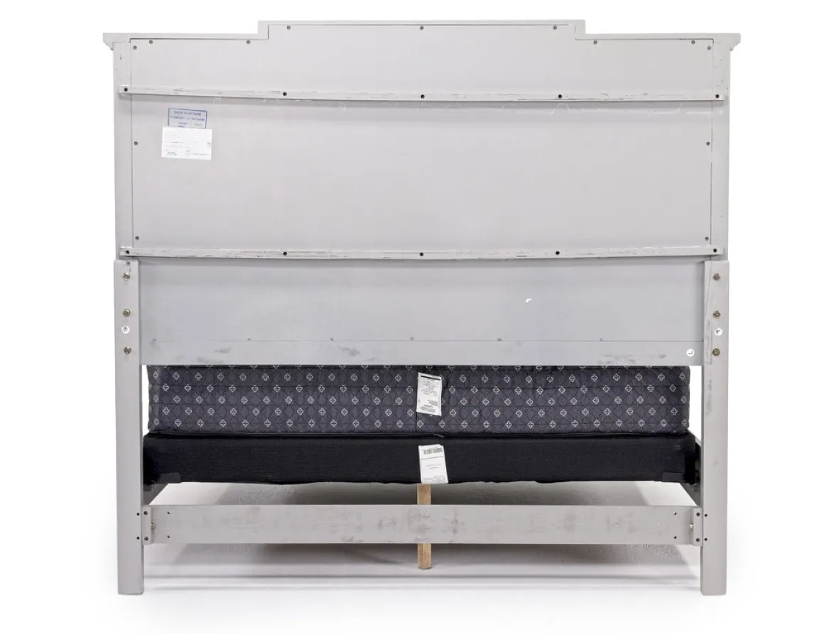 Willowbrook Panel Bed In Pebble, Queen