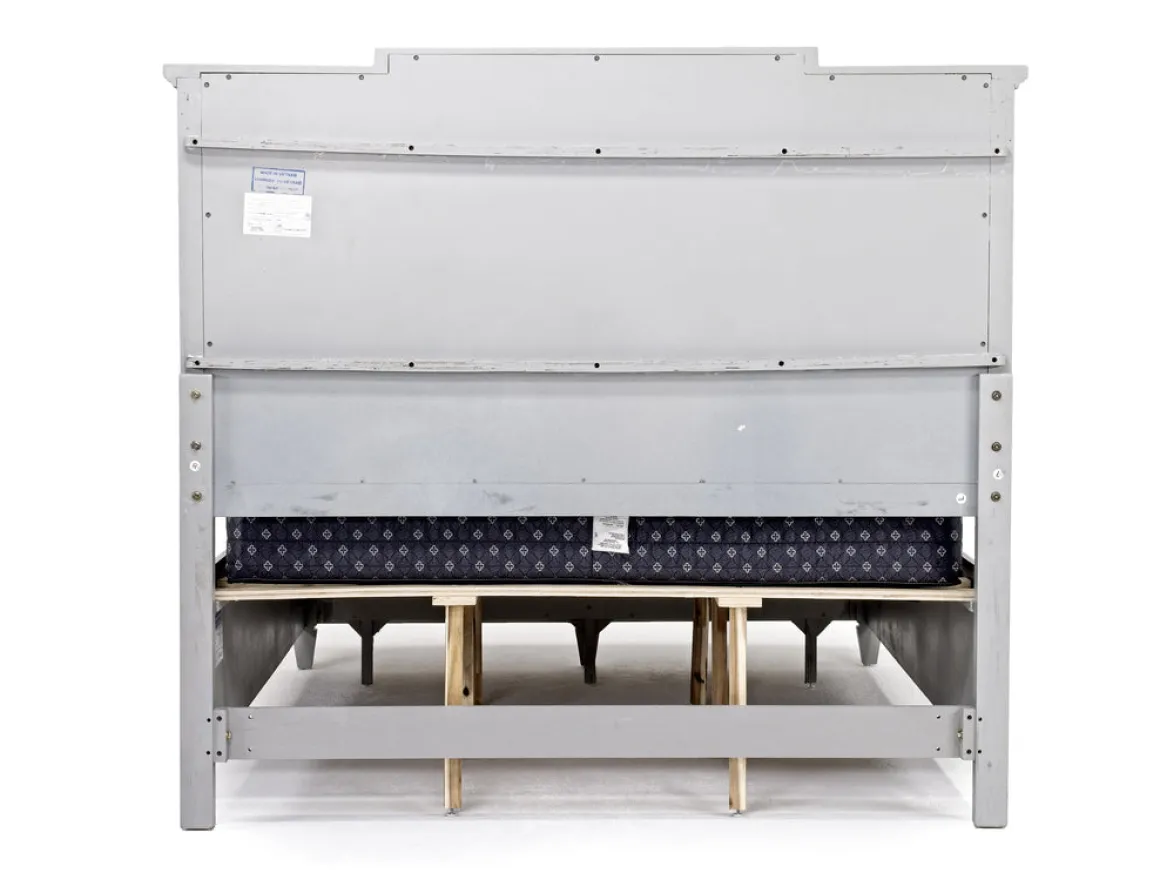 Willowbrook Panel Bed In Pebble, Queen