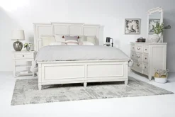 Willowbrook Panel Bed In Pebble, Queen