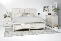 Willowbrook Panel Bed In Pebble, Queen