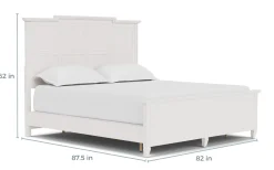 Willowbrook Panel Bed In Pebble, Queen