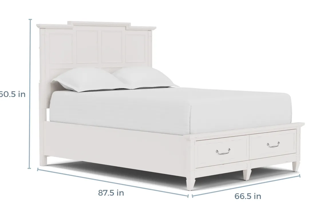 Willowbrook Panel Bed In Pebble, Queen