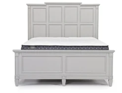 Willowbrook Panel Bed In Pebble, Queen