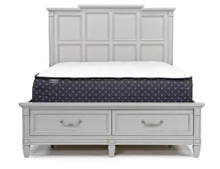 Willowbrook Panel Bed In Pebble, Queen