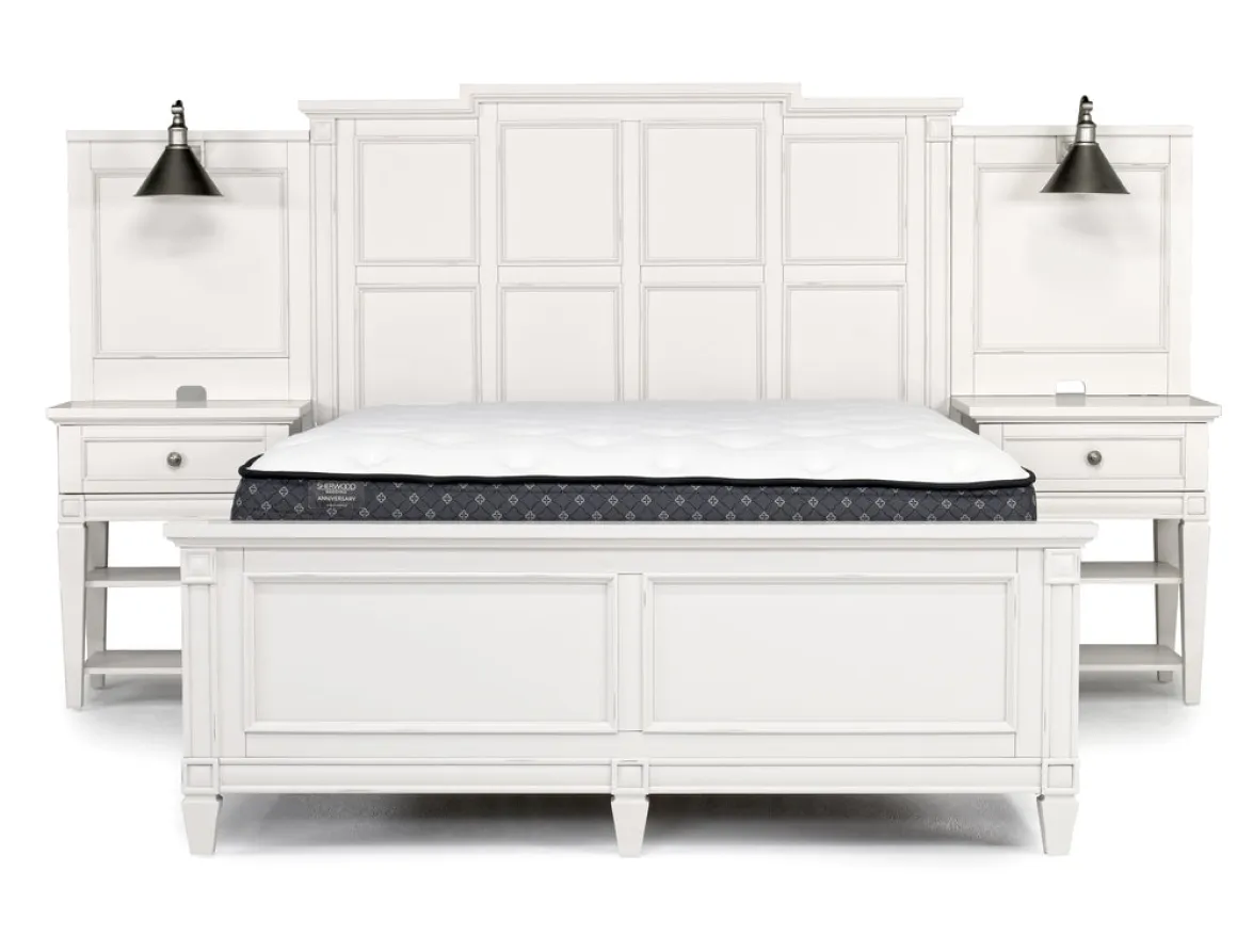 Willowbrook Panel Wall Bed In Pebble, Queen