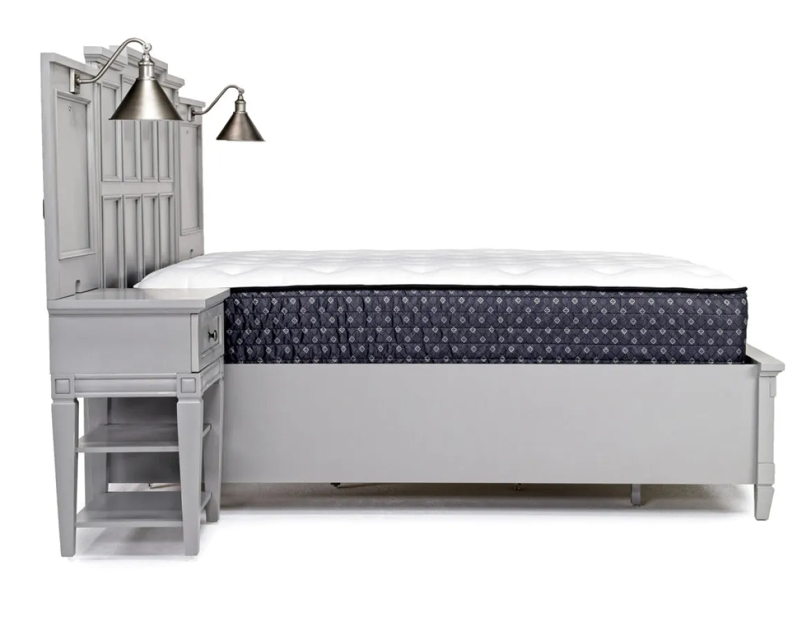 Willowbrook Panel Wall Bed In Pebble, Queen