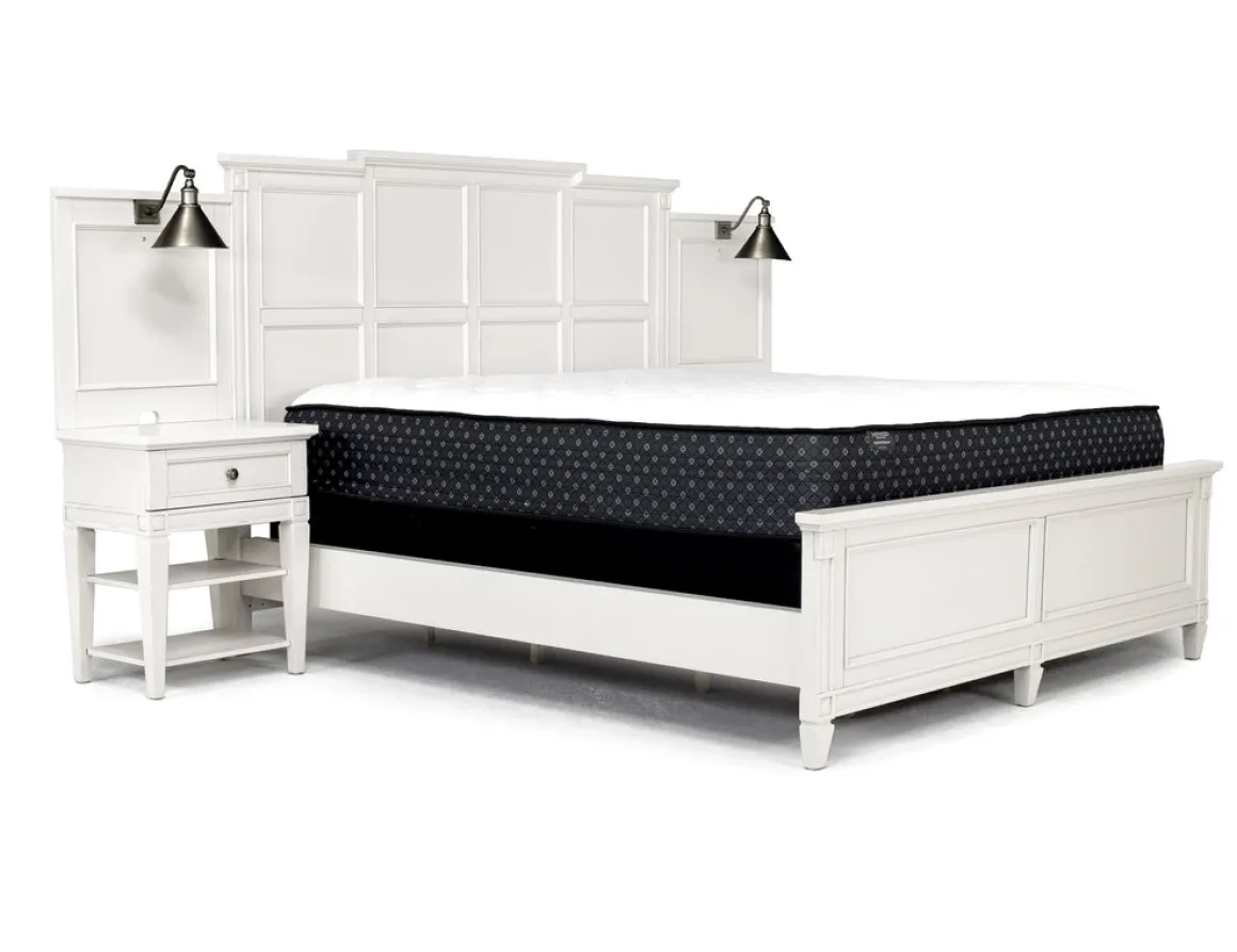 Willowbrook Panel Wall Bed In Pebble, Queen