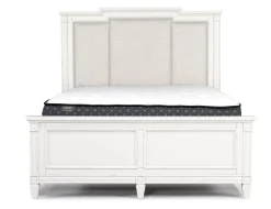 Willowbrook Upholstered Panel Bed In Pebble, Queen