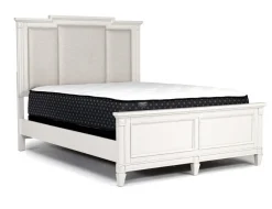 Willowbrook Upholstered Panel Bed In Pebble, Queen