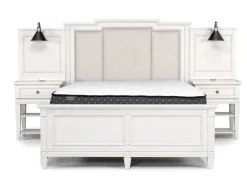 Willowbrook Upholstered Wall Bed In Pebble, Queen