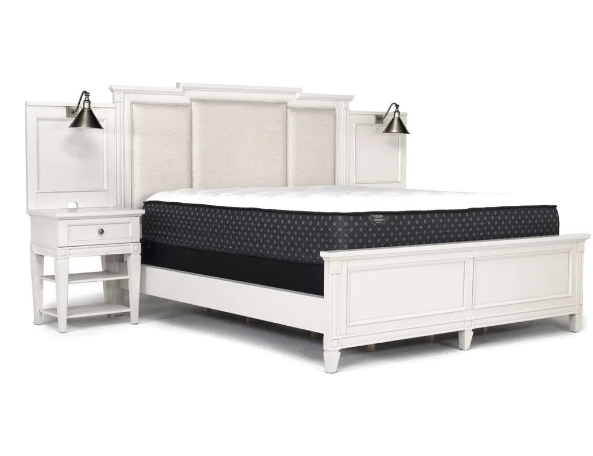Willowbrook Upholstered Wall Bed In Pebble, Queen
