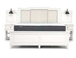Willowbrook Upholstered Wall Bed In Pebble, Queen