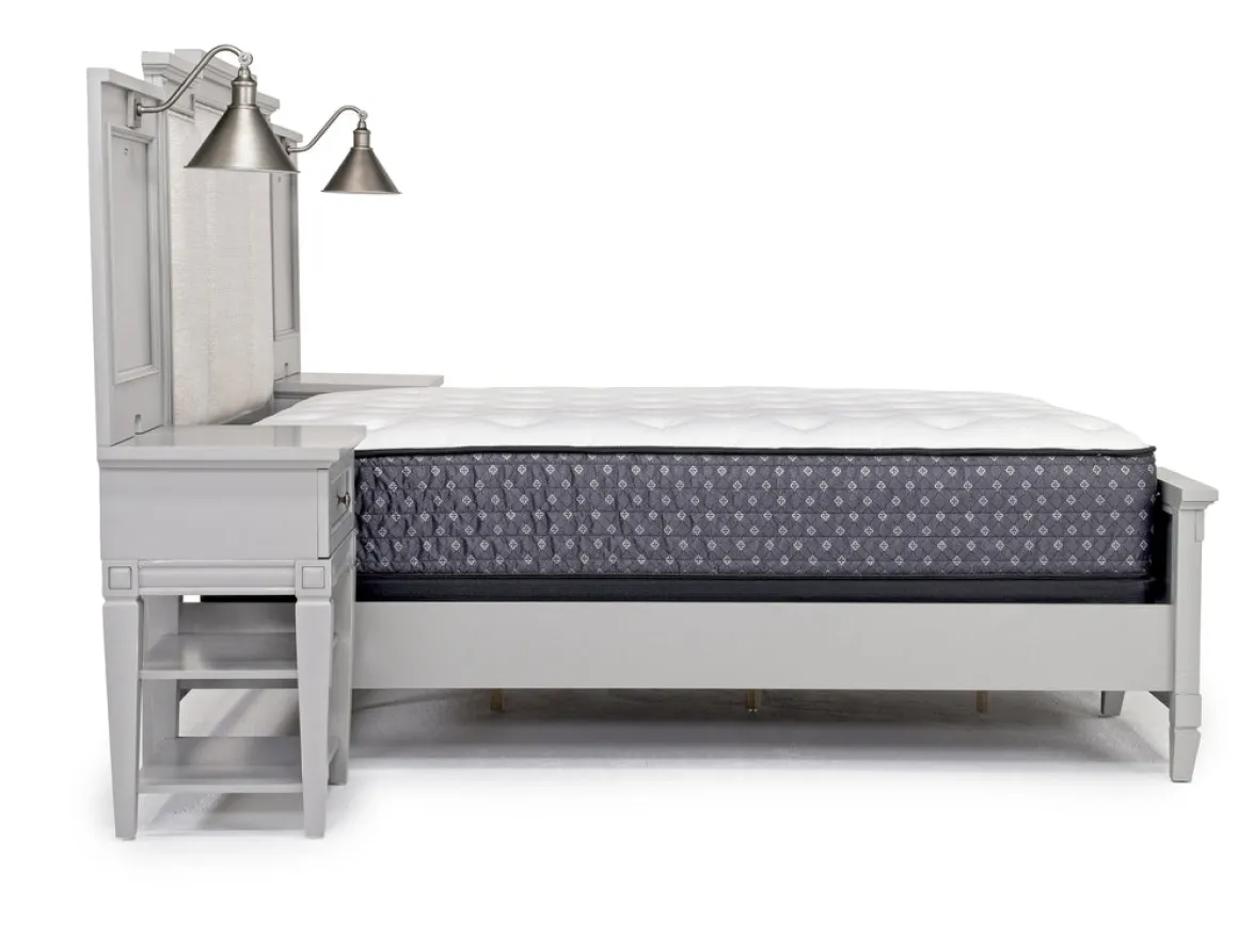 Willowbrook Upholstered Wall Bed In Pebble, Queen