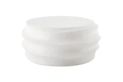 Winded Outdoor Round Cocktail Table In White