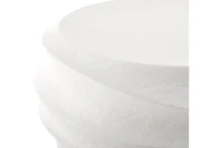 Winded Outdoor Round Cocktail Table In White