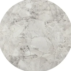 Winston Round Dining Table In Black Sintered Stone