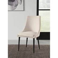 Winston Side Chair In Cream, Set Of 2