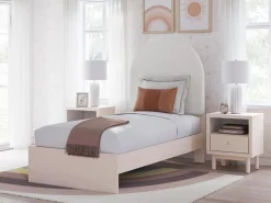 Wistenpine Panel Bed In Blush, Twin