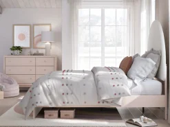 Wistenpine Panel Bed In Blush, Twin