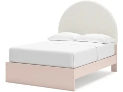 Wistenpine Panel Bed In Blush, Twin