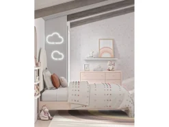 Wistenpine Panel Bed W/ Storage In Blush, Twin