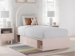 Wistenpine Storage Bed In Blush, Twin