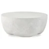 Wright Outdoor Round Coffee Table In White