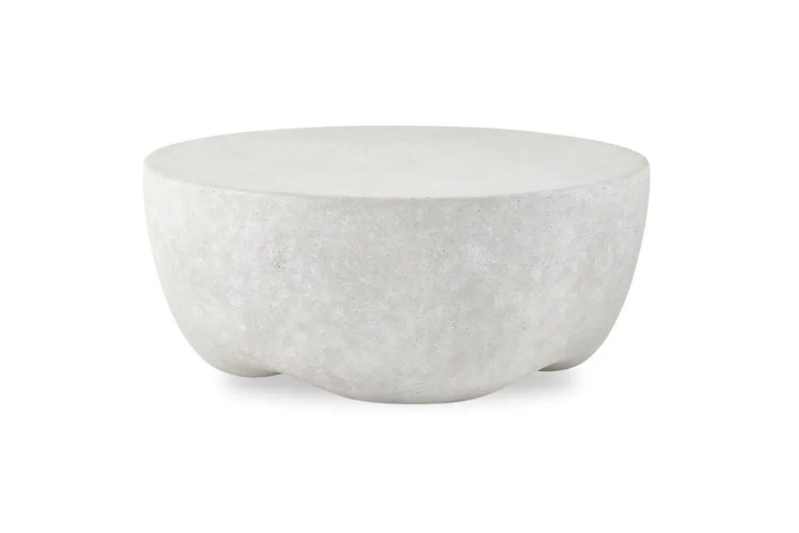 Wright Outdoor Round Coffee Table In White