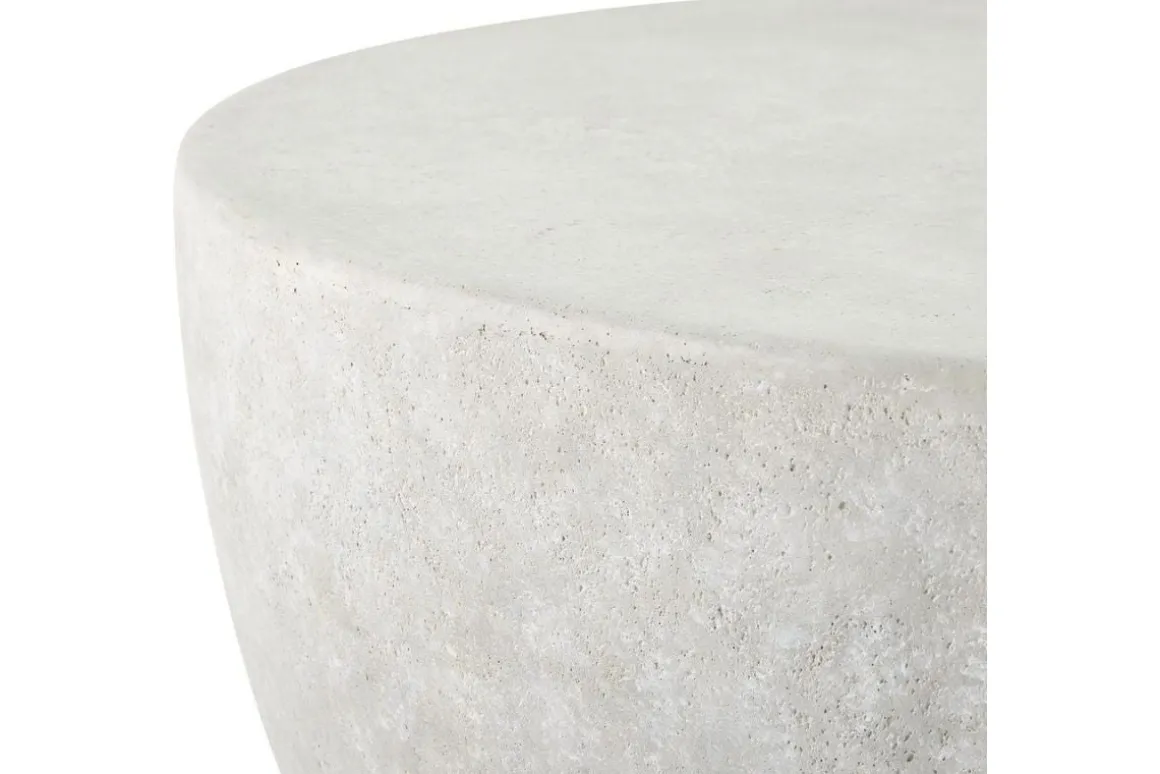 Wright Outdoor Round Coffee Table In White