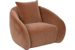 Yahya Swivel Chair In Sienna