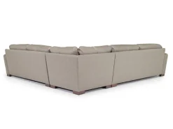 York 3 Piece Sectional In Chestnut Leather