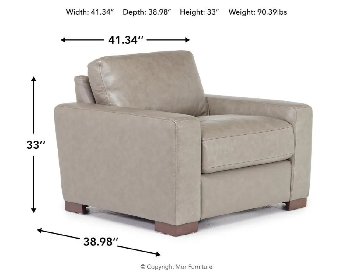 York Chair In York Chestnut Leather