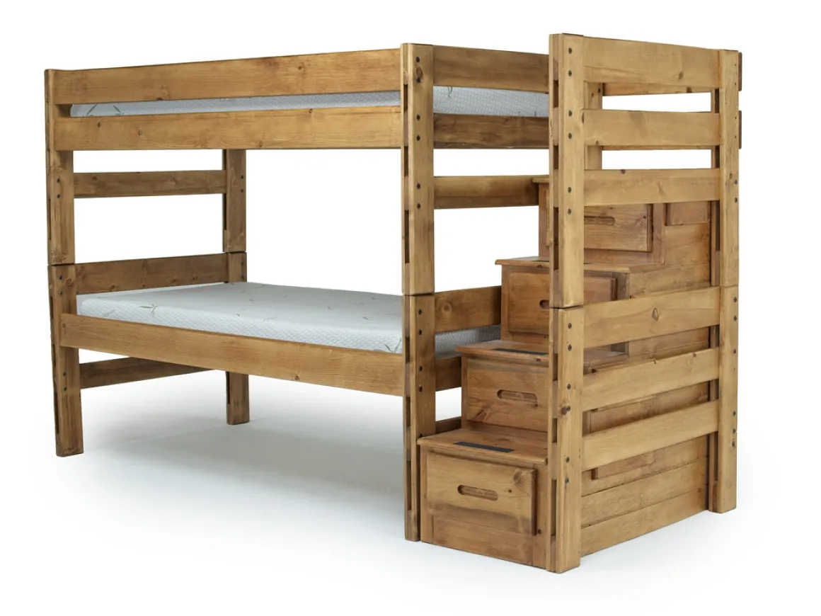 Young Pioneer Bunk Bed In Natural, Twin