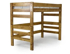 Young Pioneer Loft Bed In Cinnamon, Twin