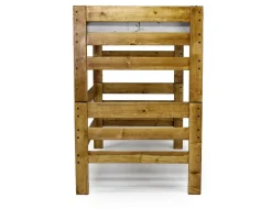 Young Pioneer Loft Bed In Cinnamon, Twin