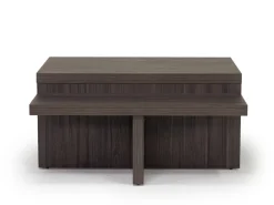 Zendex Coffee Table & End Table Set In Brown